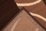 Modern Border Rug Brown