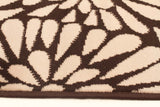 Modern Burst Pattern Rug Brown Beige