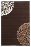 Modern Burst Pattern Rug Brown Beige