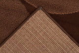 Modern Spring Leaf Rug Brown