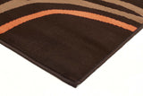 Scribble Modern Rug Brown