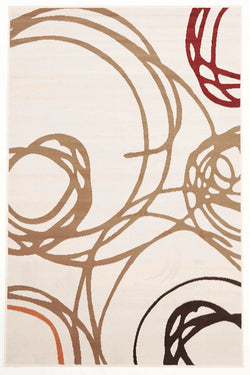 Scribble Modern Rug Ivory