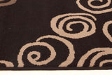 Pebble Pathway Rug Black