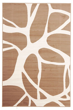 Abstract Modern Rug Beige