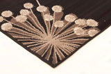 Dandelion Buds Rug Black