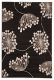 Dandelion Buds Rug Black