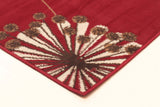 Dandelion Buds Rug Red