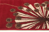 Dandelion Buds Rug Red