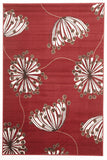 Dandelion Buds Rug Red