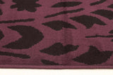 Funky Paisley Design Rug Purple