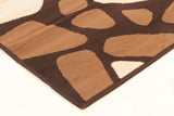 Modern Stones Design Rug Brown Beige