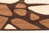 Modern Stones Design Rug Brown Beige