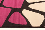 Modern Stones Design Rug Pink