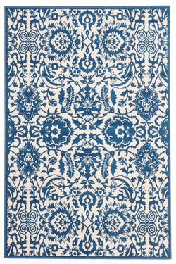 Funky Lace Design Rug Blue