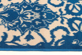 Funky Lace Design Rug Blue