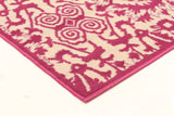 Funky Lace Design Rug Pink