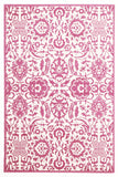 Funky Lace Design Rug Pink