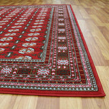 Traditional Rug Burgundy And Black