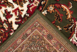 Traditional All Over Pattern Rug Green