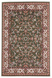 Traditional All Over Pattern Rug Green