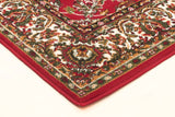 Traditional All Over Pattern Rug Red