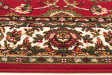 Traditional All Over Pattern Rug Red