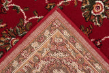 Traditional All Over Pattern Rug Red