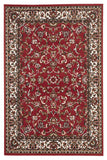 Traditional All Over Pattern Rug Red