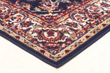 Traditional All Over Design Navy Rug