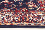 Traditional All Over Design Navy Rug