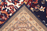 Traditional All Over Design Navy Rug