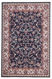 Traditional All Over Design Navy Rug