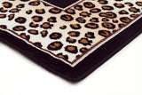 Uber Cheetah Border Pattern Rug Black