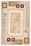 Border Pattern Beige And Brown Rug