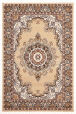 Traditional Pattern Medallion Rug Beige