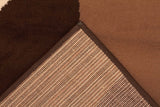 Funky Modern Rings Rugs Brown Beige