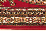 Classic Pattern Rug Red