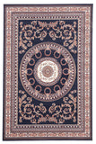 Classic Medallion Rug Navy Blue