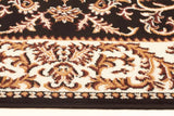 Classic Patterned Rug Black