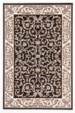 Classic Patterned Rug Black