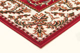 Classic Patterned Rug Red