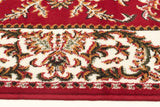 Classic Patterned Rug Red