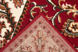 Classic Patterned Rug Red