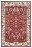 Classic Patterned Rug Red