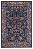 Classic Pattern Navy Blue Rug