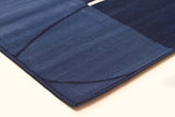 New Modern Retro Design Rug Blue Navy