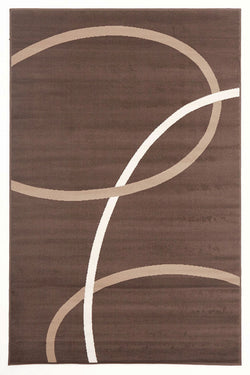 Modern Rug Brown Beige Cream