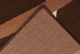 Modern Rug Brown Beige Cream