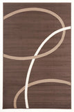 Modern Rug Brown Beige Cream