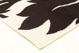 Stunning Black Off White Pattern Rug